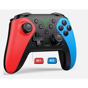 Wireless Switch Controller for Nintendo Switch/Lite/OLED Controller, (Red/Blue)